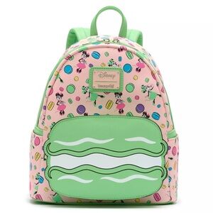 NWT. Loungefly Disney Parks Macaron Minnie Mouse Mini Backpack